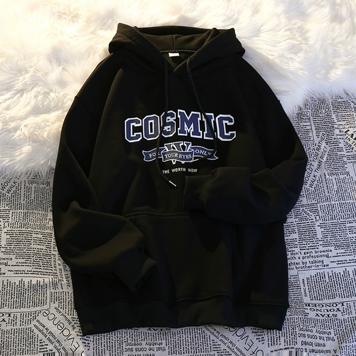 Tide, зимняя хлопковая утепленная демисезонная толстовка с капюшоном, парная одежда для влюбленных, 2022, оверсайз