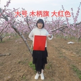 Детский детский сад Liuyi во время класса для утренних упражнений, Dance Red Color Flag, маленький флаг рук встряхните деревянную ручку большую