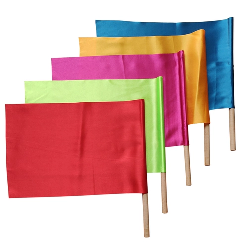 Детский детский сад Liuyi во время класса для утренних упражнений, Dance Red Color Flag, маленький флаг рук встряхните деревянную ручку большую