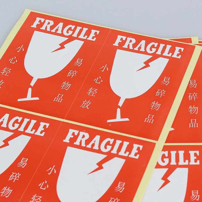 Delivery Fragment Patch Tag Paper 65*90mm Fragmentary items Carefully Put 60/Packs/Package