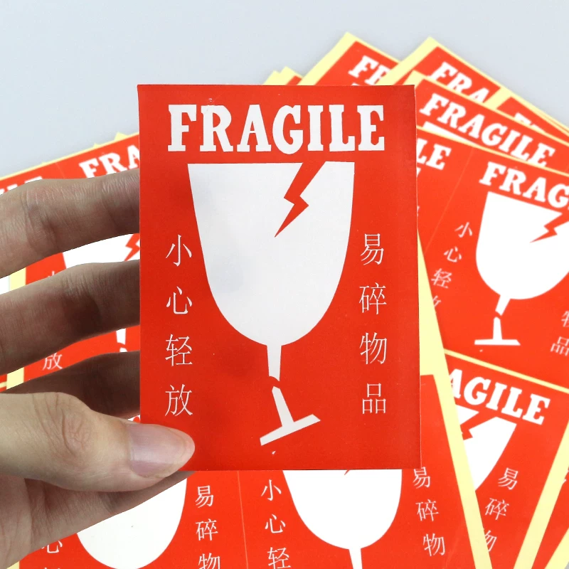 Delivery Fragment Patch Tag Paper 65*90mm Fragmentary items Carefully Put 60/Packs/Package
