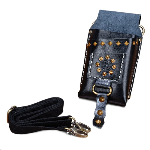 Douyin такая же парикмахерская по талии сдвиг, сумка для волос, ножницы, обернутая сумка на плече, прилив личность, домашние животные, домашние ножницы.