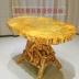 Vàng carving rễ khắc bàn trà phòng khách trà biển gỗ bàn ăn gốc cây tự nhiên tổng thể bàn cà phê bàn ​​trà bình thường sản phẩm mới - Các món ăn khao khát gốc