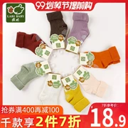 Tất vớ trẻ em Rabbi vớ trẻ em tuần vớ mùa xuân và mùa thu vớ trẻ em cotton 0-3-6-12 tháng - Vớ