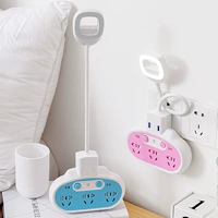 Универсальная настольная лампа, штекер для зарядного устройства, креативный умный ночник для кровати