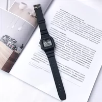 Мужские спортивные брендовые квадратные часы, трендовые ретро цифровые часы, популярно в интернете, в корейском стиле, простой и элегантный дизайн