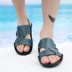 Dép nam của nam giới mùa hè da giày bãi biển giày thường 2017 mới dày dưới trượt kích thước lớn dép và dép nam giày Sandal