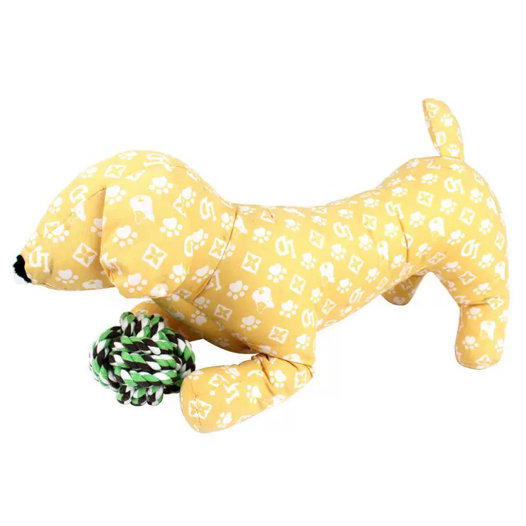Chó đồ chơi mèo đồ chơi thú cưng bông dây bóng bóng con chó con mol đồ chơi cắn bóng Teddy chó cung cấp - Mèo / Chó Đồ chơi