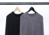 [Ly dị] thiết kế ban đầu màu rắn len retro vòng cổ loose áo len cơ sở cơ sở knit T-Shirt Áo len