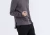 [Ly dị] thiết kế ban đầu màu rắn len retro vòng cổ loose áo len cơ sở cơ sở knit T-Shirt shop áo hoodie nam Áo len