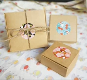 Con dấu cao su bao bì giấy kraft hộp quà tặng sinh nhật bao bì quà tặng DIY handmade hộp quà - Giấy văn phòng