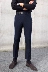 Quần Lusan giản dị dày quần dài mùa thu đông mới phiên bản Hàn Quốc họa tiết họa tiết quần lửng nam trẻ trung - Crop Jeans