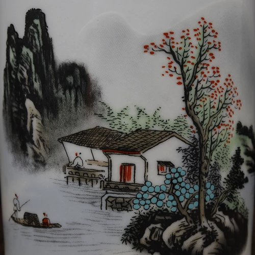 Retro Daaqing Guangxu Новый год Fanci Green Mountain Mangosteen Mangosteen Water Paper Book Book Book Book Book Book Book Antique фарфор антикварный