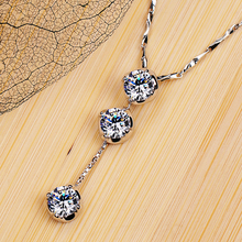 США Mossan Stone Печать 950 Высококачественные украшения Женское бриллиантовое ожерелье Бриллиантовое ожерелье Сертификат dp0786