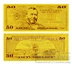 7 bộ đầy đủ của US dollar mệnh giá 1, 2, 5, 10, 20, 50, 100 lá vàng tiền giấy sưu tập thế giới coin thủ công mỹ nghệ