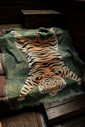 Оригинальное дизайнерское одеяло, диван, дом на колесах, пижама, одежда, татуировка, гобелен, тигр