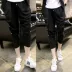 Cắt quần Hàn Quốc phiên bản của low-end chữ thập quần mùa hè của nam giới quần harem thủy triều của nam giới quần lớn casual hip hop quần