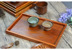 Tấm gỗ hình chữ nhật trà bằng gỗ khay Nhật Bản tea cup tray kích thước khay khách sạn tráng miệng đĩa trái cây thìa gỗ Tấm