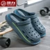 [Huili] Baotou Dép Thể Thao Croc Giày Nam Mùa Hè Áo Khoác Ngoài Dép Sandal Chống Trơn Trượt Thoáng Khí Giày Đi Biển HL96 shop bán dép đi biển 