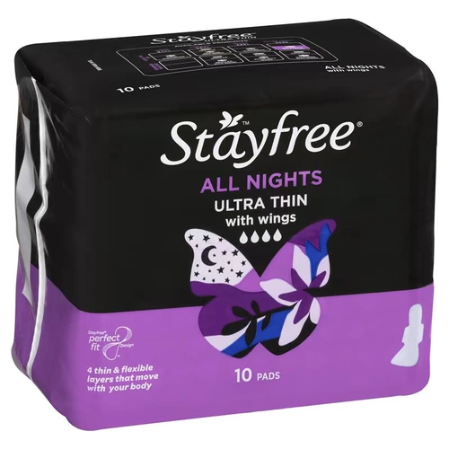 Австралийское пребывание Ультра -тонкое все ночи ночью Ультра -типичная санитачная салфетка 10 штук