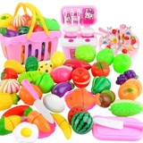 Детская семейная кухня, фруктовая игрушка для разрезания, детский комплект для мальчиков и девочек