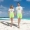 Quần đi biển mùa hè nam size lớn chạy thể thao màu rắn quần short giản dị bên bờ biển những người yêu thích mặc quần nhanh khô - Quần bãi biển