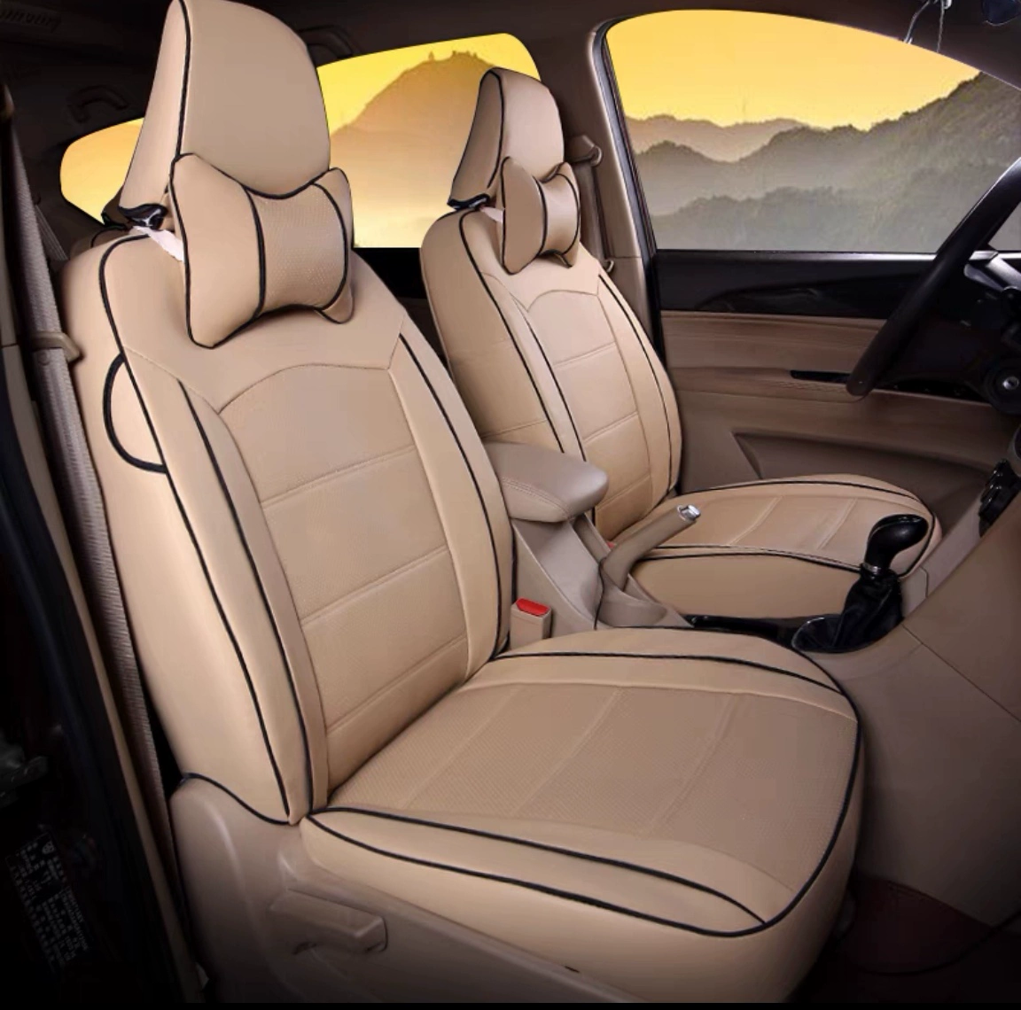 Bọc ghế ô tô được bao bọc hoàn toàn bằng da thật, đệm ghế Volkswagen theo yêu cầu theo từng mùa, bọc ghế chống mài mòn dành riêng cho xe ô tô chọn màu ghế da ô tô 