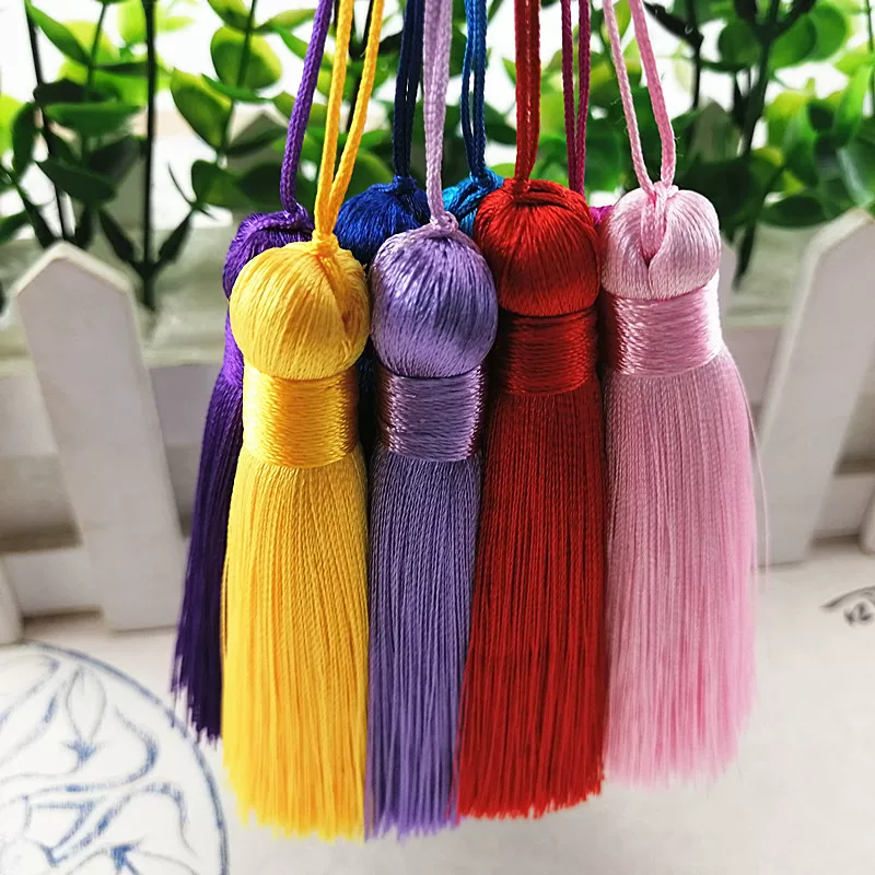 Аксессуары, изысканные шелковые аксессуары с кистями, DIY
