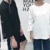 2018 người đàn ông mới và phụ nữ nửa tay áo vài mùa hè ngắn tay t- shirt Harajuku phong cách bf bảy- điểm tay áo lỏng phiên bản Hàn Quốc của thủy triều áo khoác cặp couple tx Áo khoác đôi