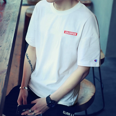 Rắn màu nam mùa hè ngắn tay t-shirt Hàn Quốc phiên bản của học sinh trung học cơ sở 15 xu hướng 17-year-old thanh niên đẹp trai quần áo Áo thun nam Hàn Quốc Áo phông ngắn
