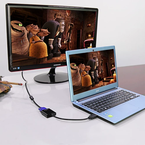 HDMI в VGA Converter Lenovo Dell HP Ноутбук соединение мультимедийного проектора высокая линия