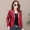 Mùa xuân 2019 mới và áo khoác nữ Hained leather ngắn phiên bản nhỏ của Hàn Quốc với kiểu dáng thon gọn phù hợp với áo khoác da xe máy - Quần áo da