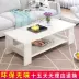 Bàn cà phê hình chữ nhật căn hộ nhỏ phòng khách gỗ rắn class thực tế đồ nội thất Trung Quốc bằng gỗ double-decker bảng thấp bảng