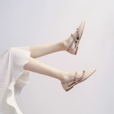 Обувь, летняя универсальная подходит с юбкой с заостренным носом, сандалии, 2024 года, популярно в интернете, мягкая подошва