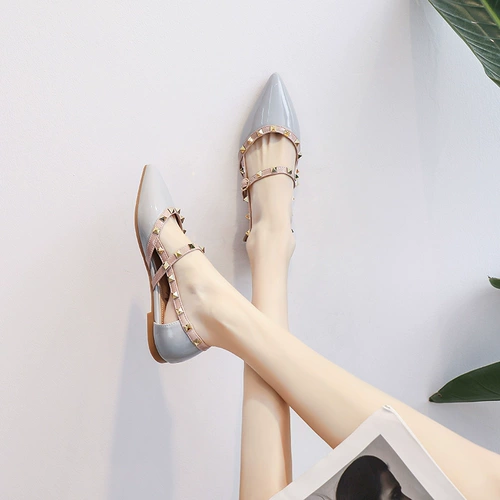 Обувь, летняя универсальная подходит с юбкой с заостренным носом, сандалии, 2024 года, популярно в интернете, мягкая подошва