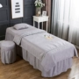 Đơn giản Châu Âu trải giường bốn bộ cơ thể hình xăm massage giường váy beauty salon giả giường bông bốn bộ tùy chỉnh khăn trải giường spa