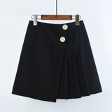 Летняя юбка, черная цветная приталенная мини-юбка, сезон 2021, с акцентом на бедрах, А-силуэт