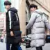 Áo khoác mùa đông nam dày cotton áo khoác bánh mì cotton ngắn quần áo sinh viên gió bf phiên bản Hàn Quốc của xu hướng đôi nam cotton áo parka nam Trang phục Couple