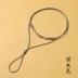 Khóa an toàn cao cấp dây buộc ngọc bích đan vòng ngọc bích mặt dây thừng vàng sterling bạc vòng dây buộc nam và nữ sinh viên - Nhẫn