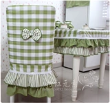 Зеленое клетчатое пастырное кресло рукав хлопковой стул подушка