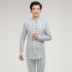 Trung niên và người đàn ông tuổi của chiếc áo đan len bông Qiuyi Qiuku phù hợp với kích thước lớn đồ lót nhiệt tuổi người đàn ông để mở cha để mặc