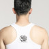 (3 cái) của nam giới cổ tròn in ấn I-hình mồ hôi vest mùa hè phần mỏng áo căng chặt thanh thiếu niên thể thao Lót