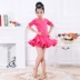 Mùa xuân và mùa hè trẻ em trang phục Latin ngắn tay cô gái trang phục khiêu vũ Latin dress đen nữ kiểm tra thực hành quần áo shop trẻ em Trang phục