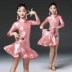 2019 Trang phục khiêu vũ Latin cho trẻ em gái mùa hè tay áo mới thực hành quần áo thi đấu cho trẻ em - Trang phục