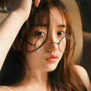 Kính retro gọng kính gọng kính cá tính nam nữ hipster nghệ thuật Hàn Quốc phong cách kính mới xu hướng gọng tròn cổ điển
