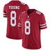 NFL đồng phục bóng đá 49ers San Francisco 49ers 8th YOUNG thế hệ thứ hai huyền thoại thêu jersey Mua bóng bầu dục bóng bầu dục