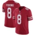 NFL đồng phục bóng đá 49ers San Francisco 49ers 8th YOUNG thế hệ thứ hai huyền thoại thêu jersey