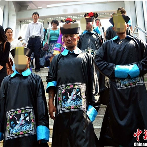 Официальная форма территории династии Цин Зомби Хэллоуин танец макияжа