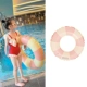 Розовый плавательный круг