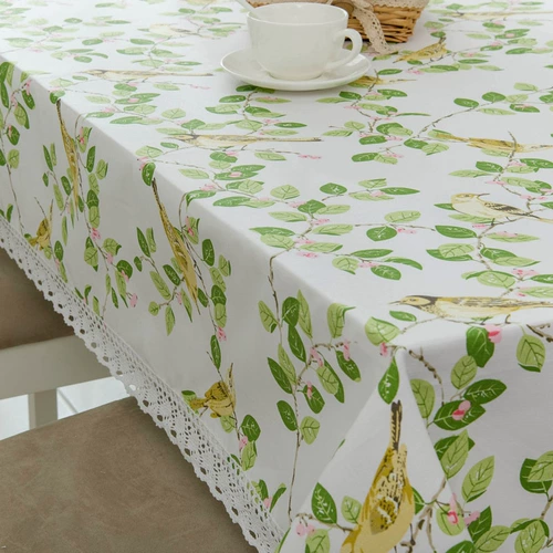 Сельская скандинавская свежая прямоугольная ткань, журнальный столик, в американском стиле, из хлопка и льна, сделано на заказ
